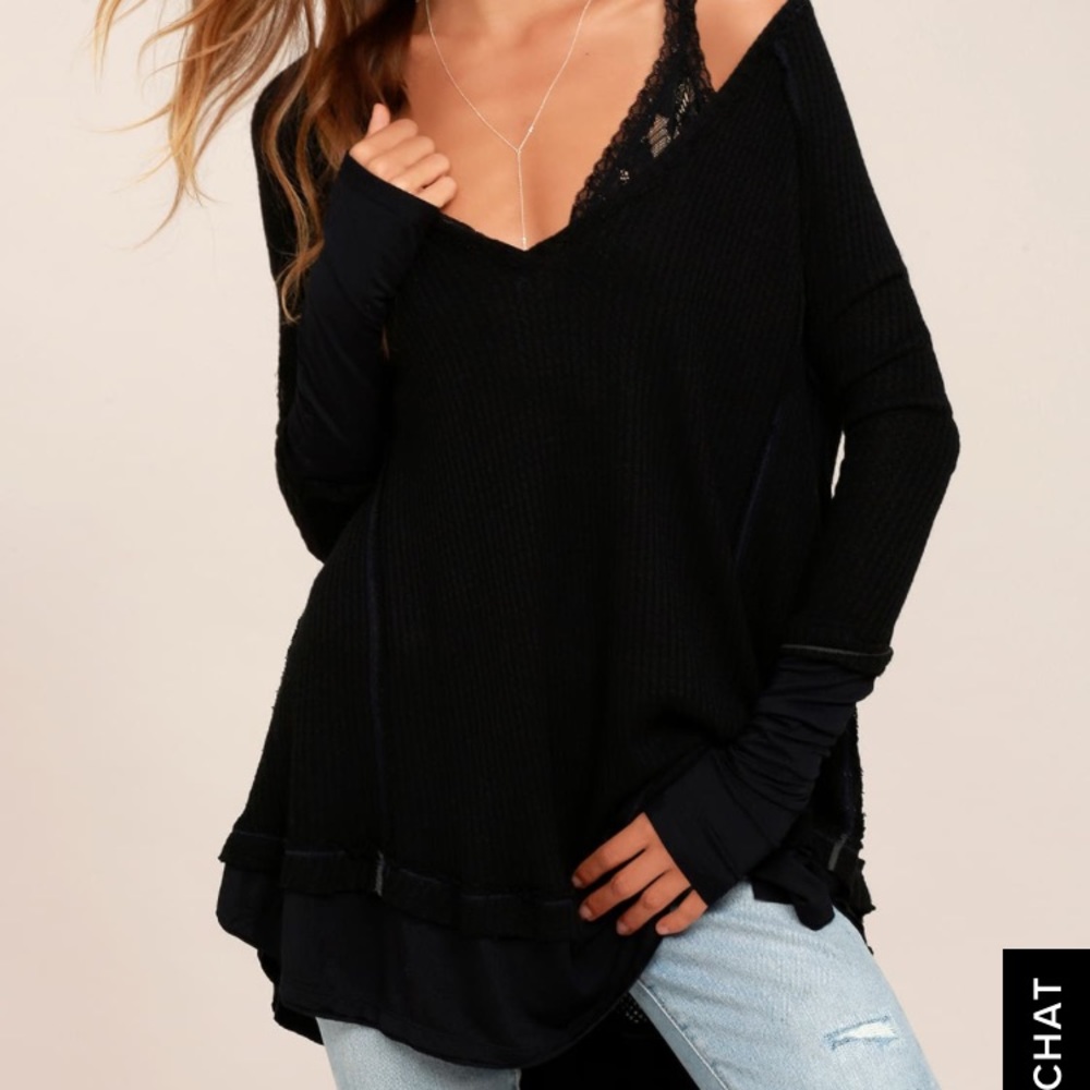 Free People We the Free Laguna Thermal in Black